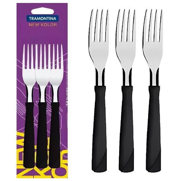 Producto - NEW COLOR NEGRO TENEDOR MESA BX3