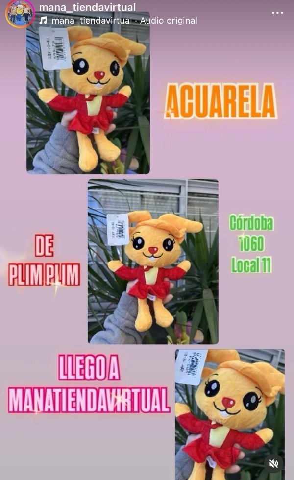 Producto - PELUCHE ACUARELA PLIM PLIM
