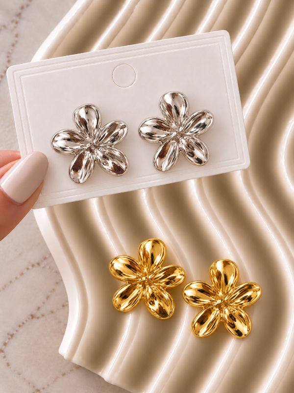 Producto - AROS PLATEADOS INFLADOS FLORES HAWAIANAS 2027
