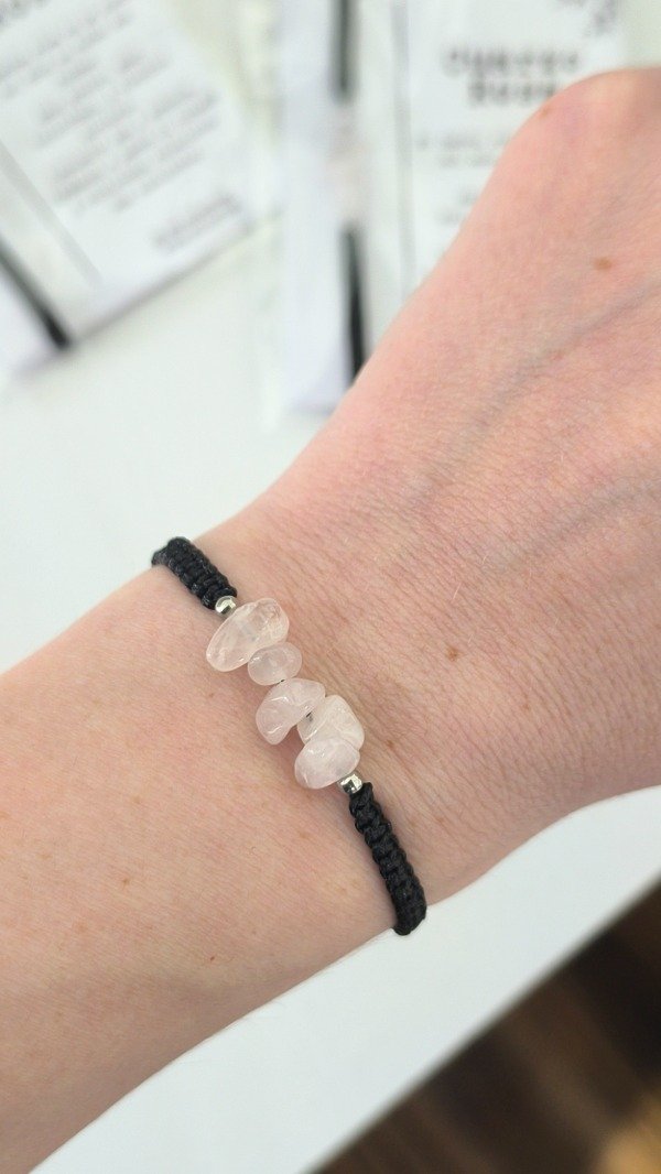 Producto - Pulsera Macramé Cuarzo Rosa