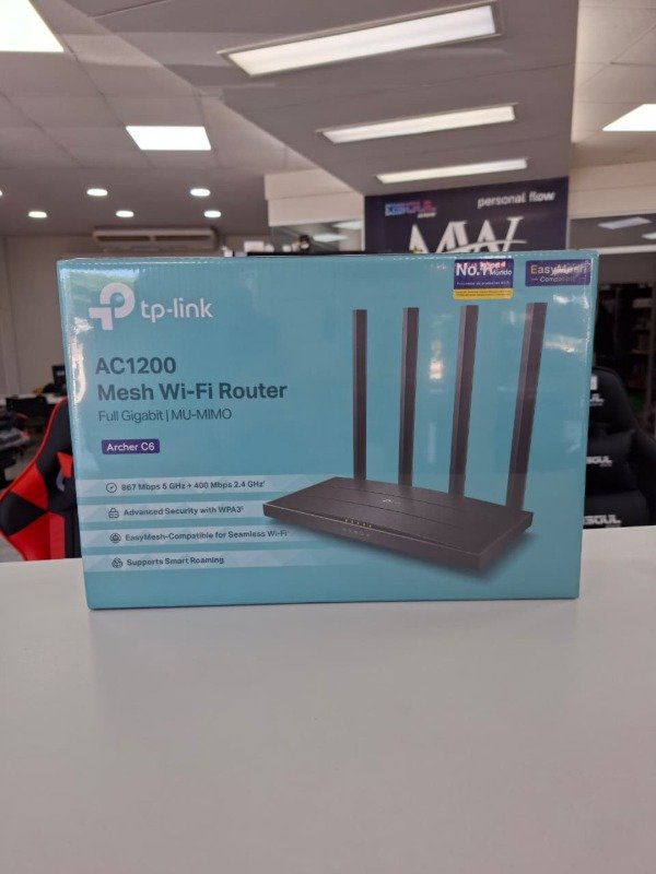 Producto - Router Archer C6 Dual Band Ac1200 4 Antenas TP-LINK TL-C6