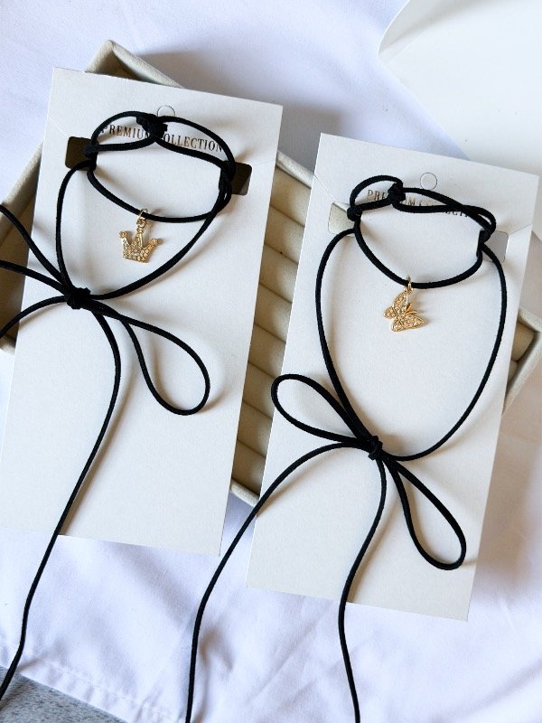 Producto - Choker dije dorado chico con stras-elegir modelo