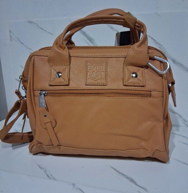 Producto - MORRAL EVERLAST ECO CUERO BEIGE