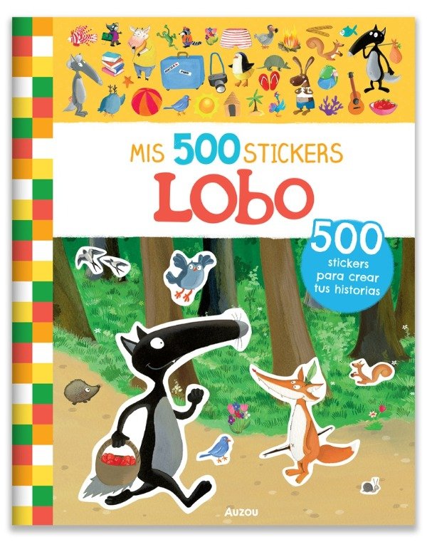 Producto - Mis 500 stickers de Lobo - Lallemand - Auzou