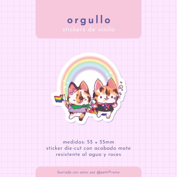 Producto - Sticker de vinilo "Orgullo"