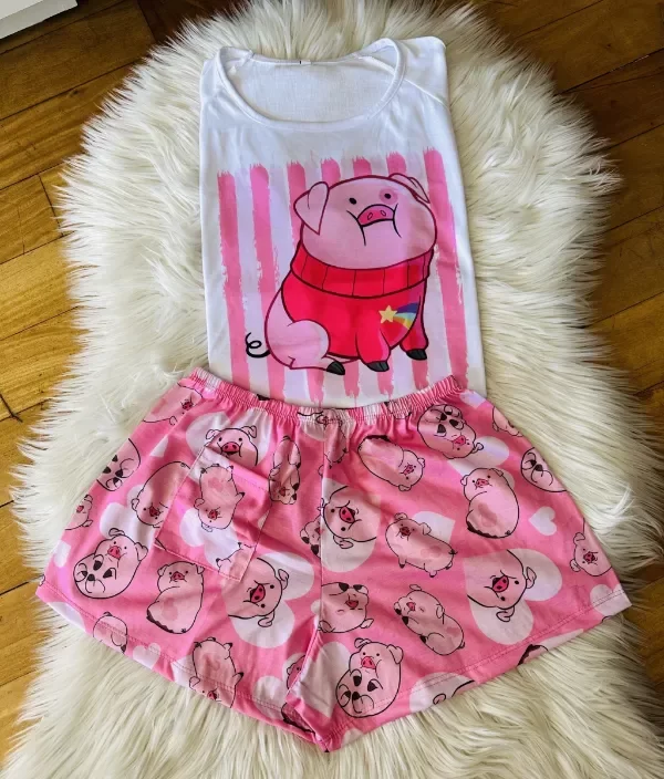 Producto - Pijama Chancho Pato Pulover Adulto