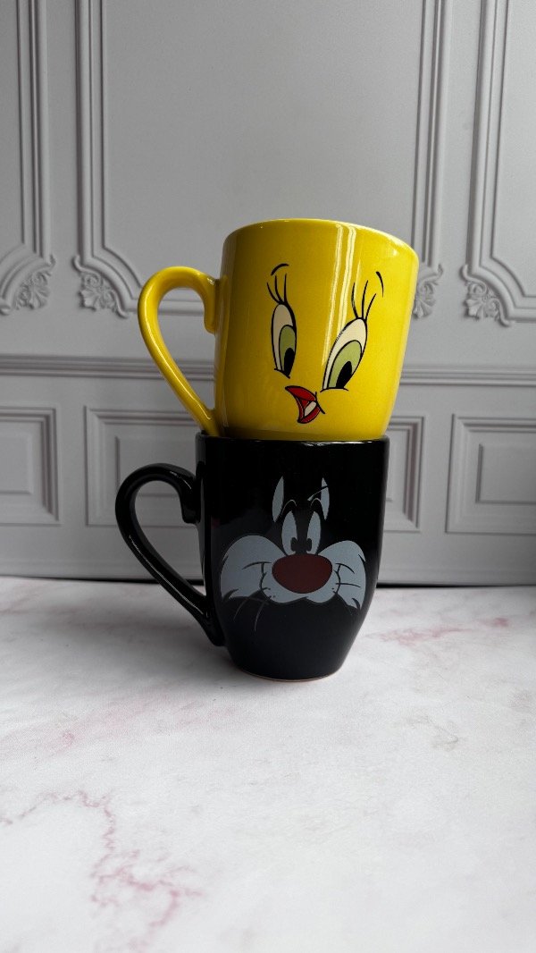Producto - Set x2 tazas - TWITTY y SILVESTRE