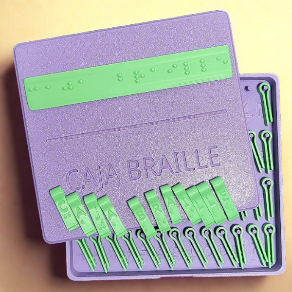 Producto - Caja de Broches  - Braille y Visual - - 0