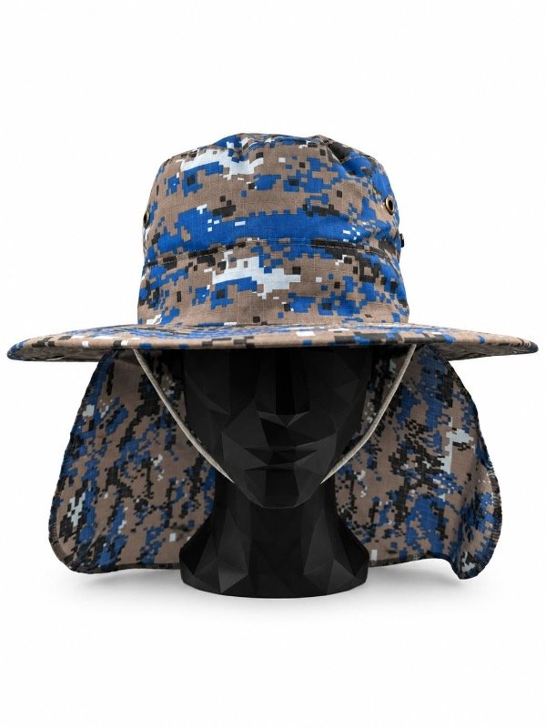 Producto - SOMBRERO TAPA NUCA azul y gris