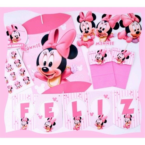 Producto - Banderín Feliz Cumple Minnie Bebé