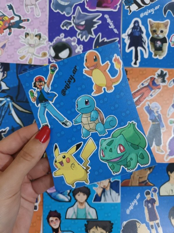 Producto - Plancha de stickers Pokemon