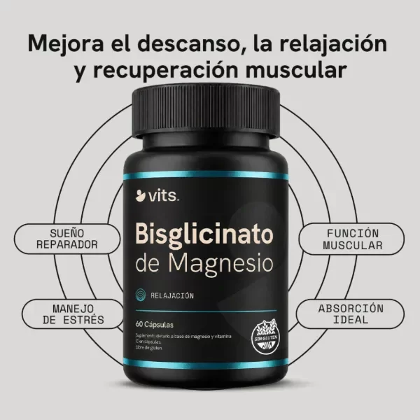Producto - VITS BISGLICINATO DE MAGNESIO 60 CAPS - 1