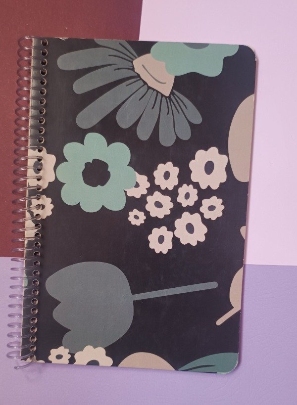 Producto - Cuadernos flores verdes y grises