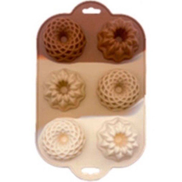 Producto - Molde silicona mini savarin tricolor