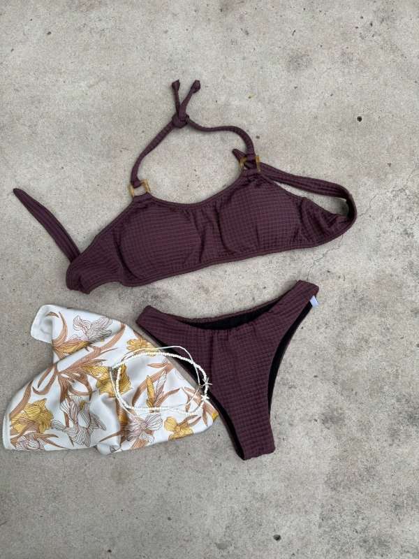 Producto - Corpiño Top TEXTURADA BORRAVINO