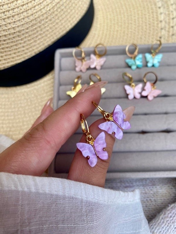 Producto - Argollas Butterfly Nácar A.D