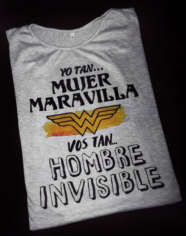 Producto - Remeras Mujer Frases divertidas gris melange