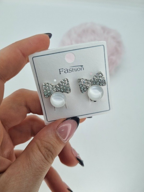 Producto - Aros clip bijou plat strass/text