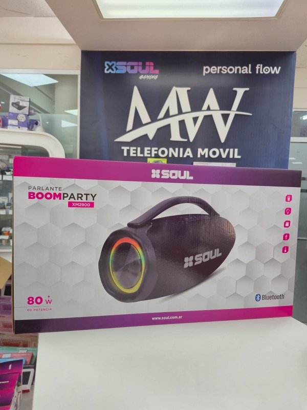 Producto - Parlante BT Boom Party 80W Led Soul PLT-XM2900
