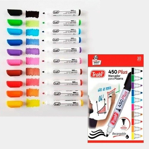 Producto - Marcadores Trabi para pizarra x10