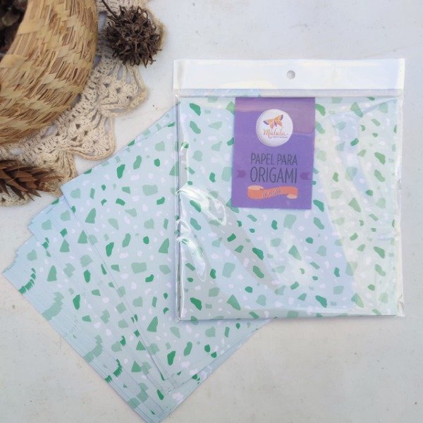 Producto - Verde  terrazo simple faz 15x15 20 papeles
