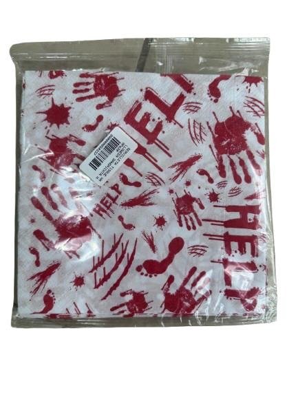 Producto - Servilleta Hallowen Sangre 32x32x20 un