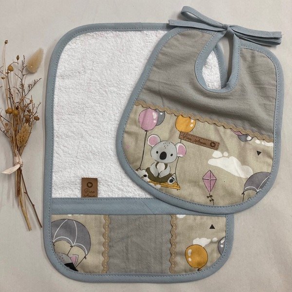 Producto - Set animalitos con globos gris