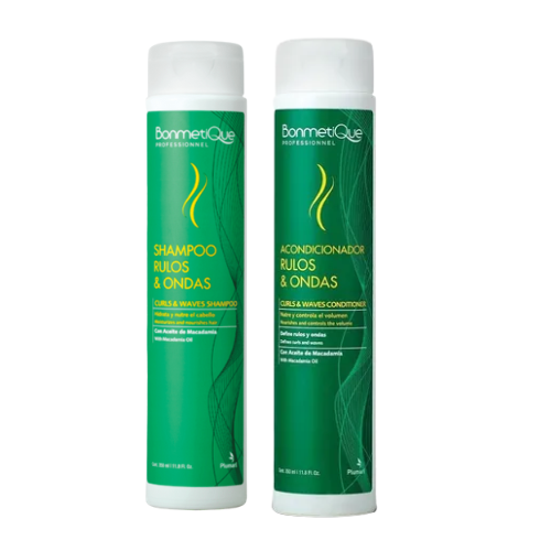 Producto - PACK SHAMPOO + ACO RULOS Y ONDAS 350ML BONMETIQUE 350ML