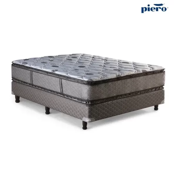 Producto - Sommier y Colchón Piero Regno Doble Pillow Top 190x140 + 2 Almohadas de Regalo - 2