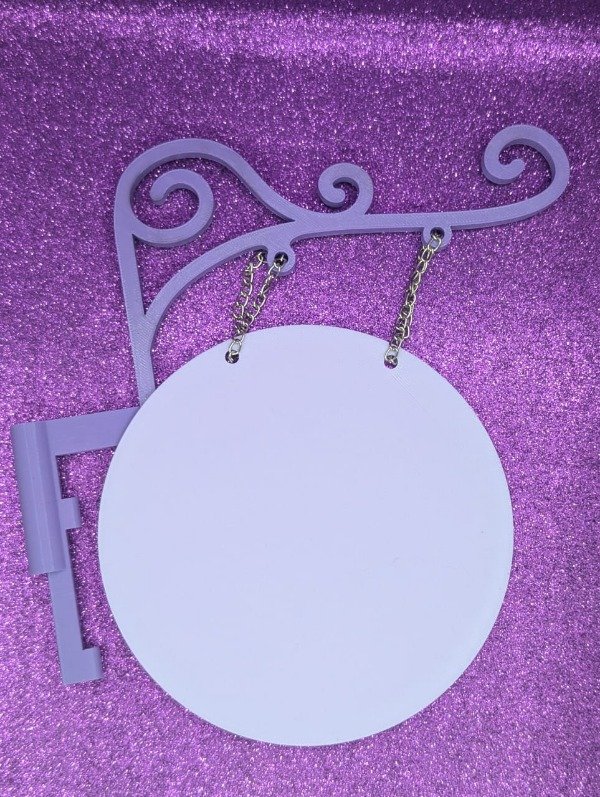 Producto - Porta cartel colgante (Se puede poner de frente o dorso)