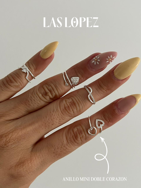 Producto - ANILLO MINI CORAZON DOBLE