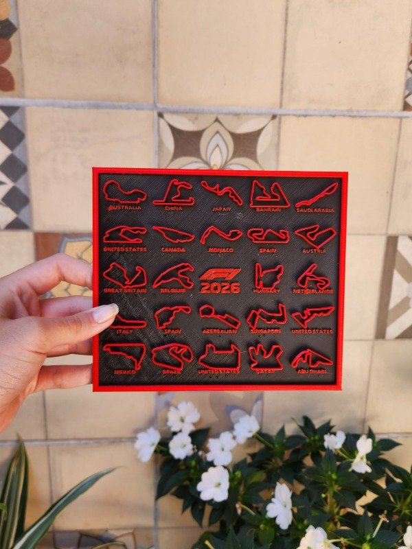 Producto - Cuadro Formula 1 Circuitos (en inglés)