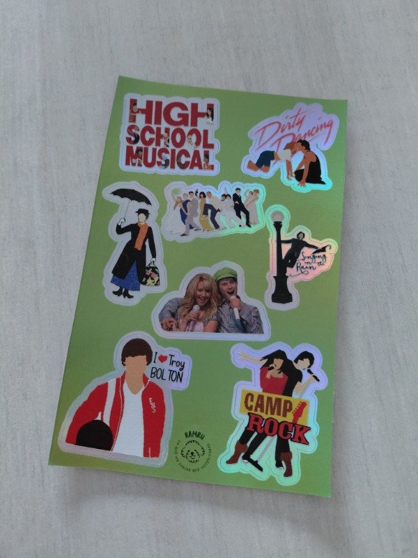Producto - Planchitas de stickers - Cine #007