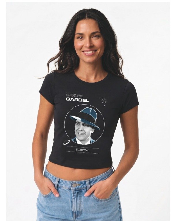 Producto - Remera Carlos Gardel El Zorzal - Negra - 3