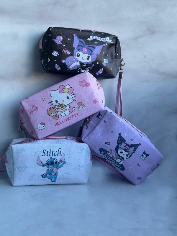 Producto - NECESER CARTUCHERA PERSONAJES - KITTY / KUROMI / STITCH