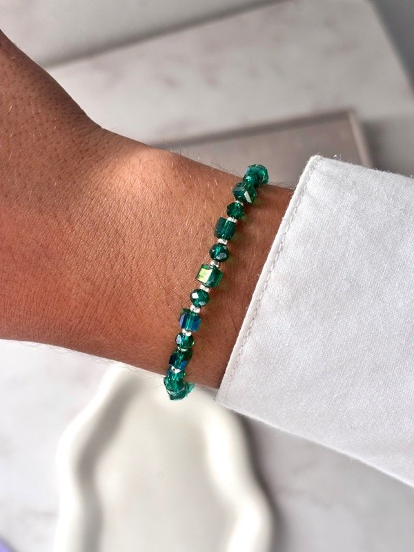 Producto - Pulsera cristal zia green