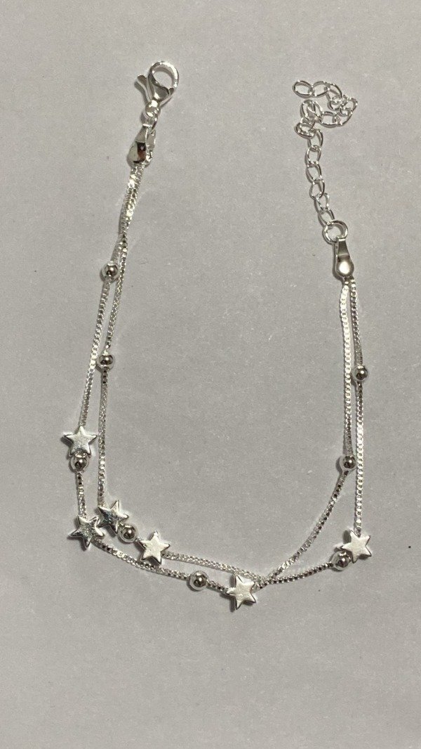 Producto - Pulsera plata  estrellas