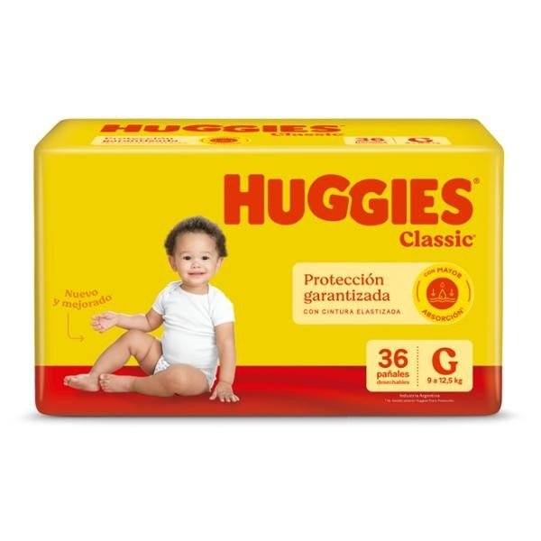 Producto - HUGGIES CLASSIC G x 36