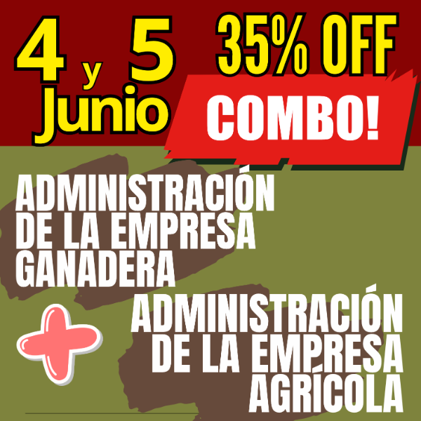 Producto - COMBO 2 CURSOS:     Gestión Ganadera  +  Gestión Agrícola