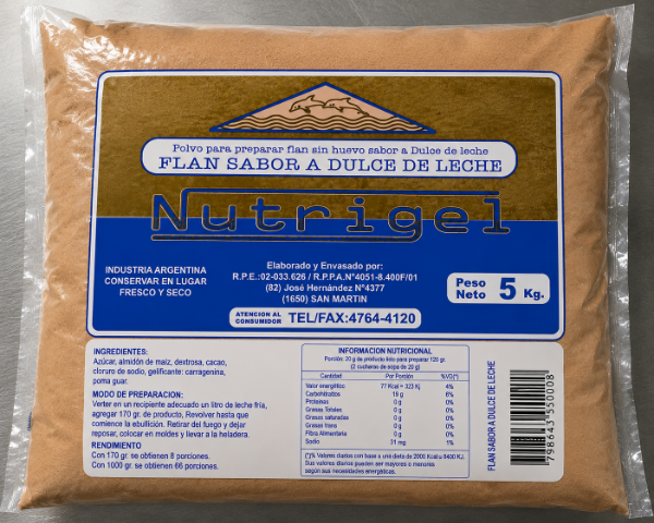 Producto - Flan DDL x 5 kg