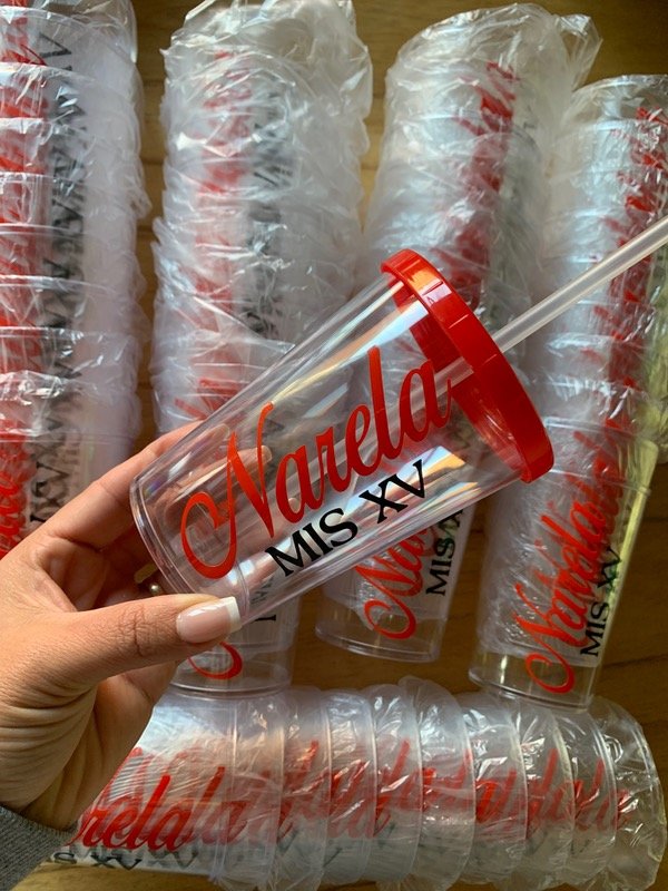 Producto - Promo x 40 vasos de 350 ml vinilo de corte