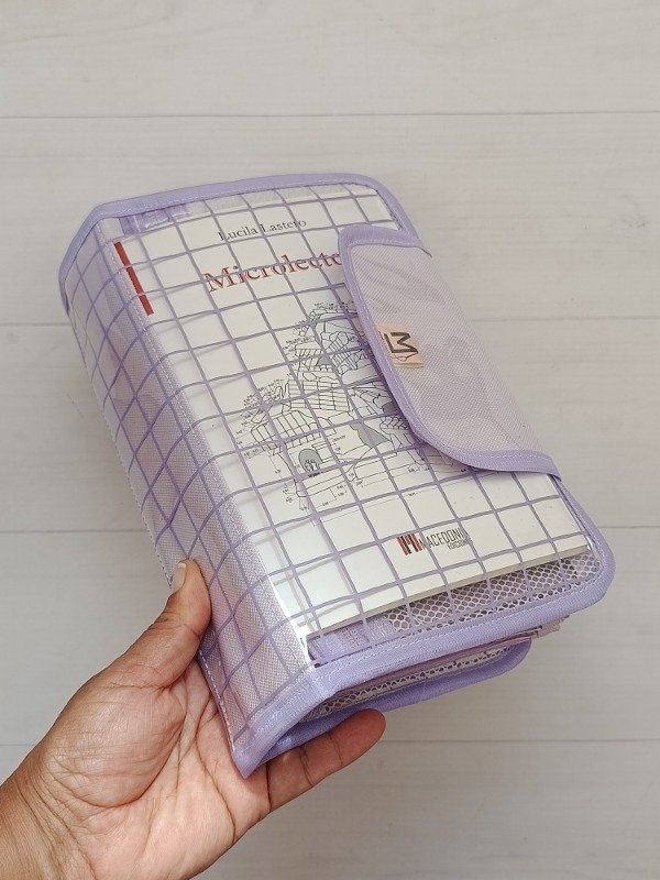 Producto - Cartu Jazmín Pocket lila cuadritos - 0