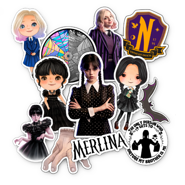 Producto - Stickers Merlina