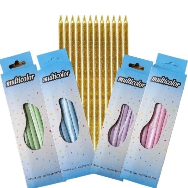 Producto - Vela Gibreada Lisa x5 unidades