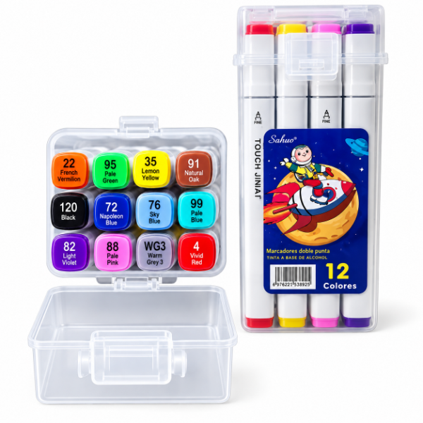Producto - MARCADORES Doble Punta x12u.