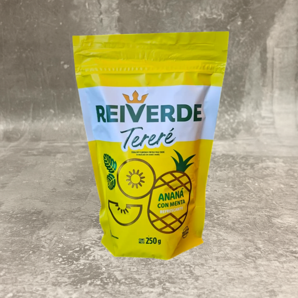 Producto - YERBA REI VERDE TERERE ANANA CON MENTA 250 GR