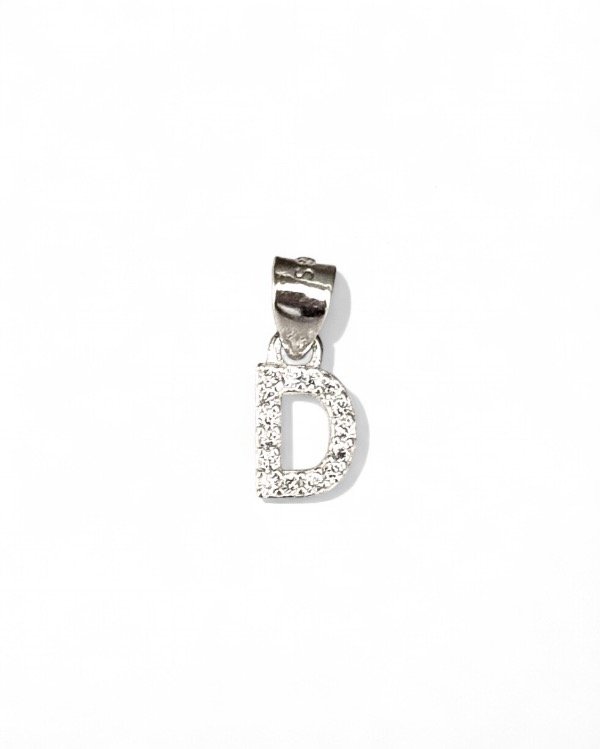 Producto - DIJE "D" SHINY PLATA 925