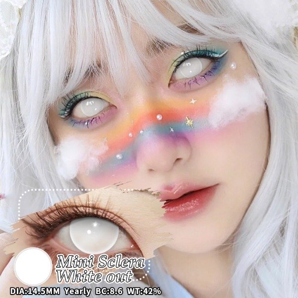 Producto - Lentes de contacto Mini Sclera White Out UYAAI