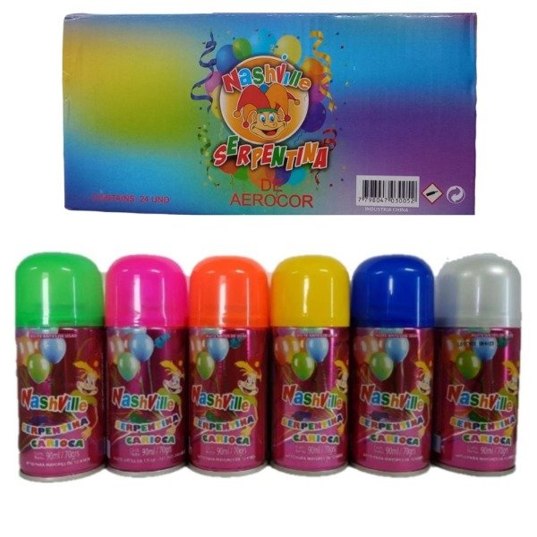 Producto - SERPENTINA EN AEROSOL NASHVILLE 70GR 90ML X1