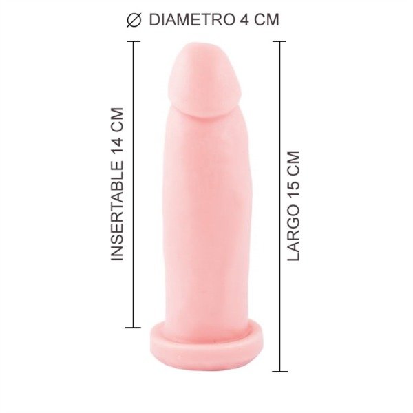 Producto - Dildo macizo 15 x 4 cm aprox